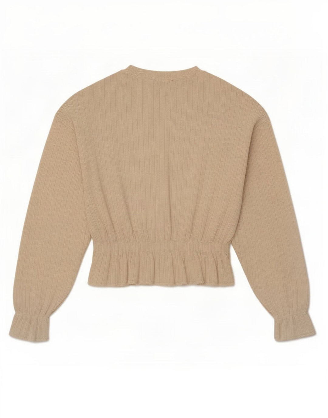Zara ženska bluza opuštenog kroja UK 10 Small Beige Poliester