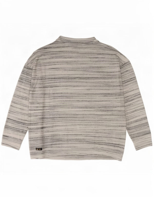Marks & Spencer ženska top bluza širokog kroja UK 14 velike sive pruge