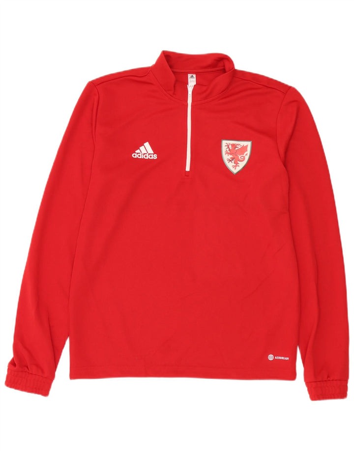 Adidas muška trenirka Aeroready zip izrez i srednji crveni poliester