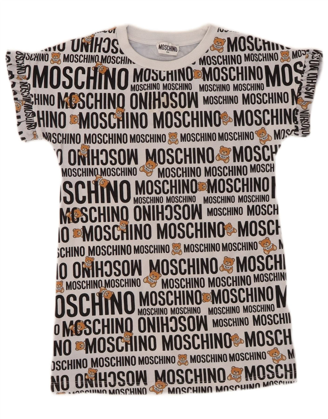 MOSCHINO majica kratkih rukava za djevojčice 7-8 godina, sivi pamuk