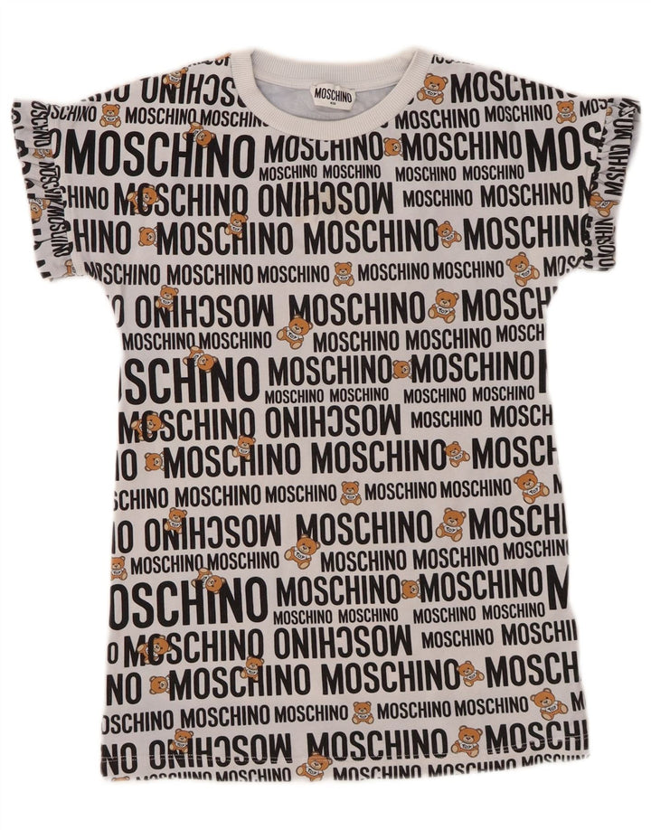 MOSCHINO majica kratkih rukava za djevojčice 7-8 godina, sivi pamuk