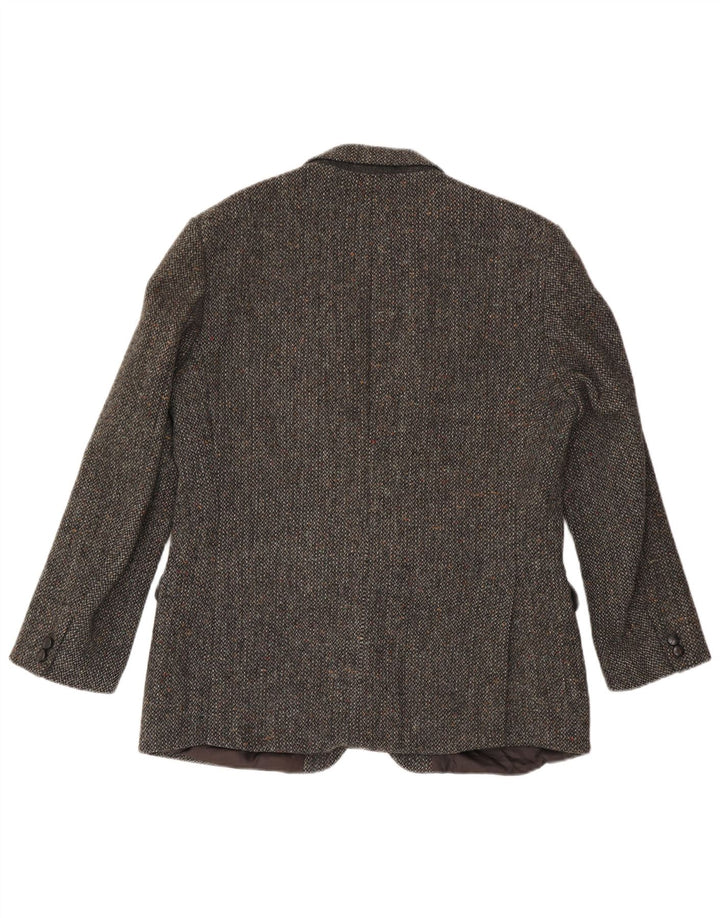 Harris Tweed muški sako sa 2 gumba UK 42 XL siva flekasta vuna