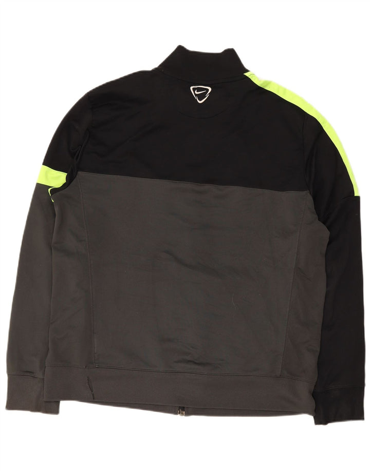 Nike Dri Fit gornja jakna za trenirku XL sivi poliester u boji