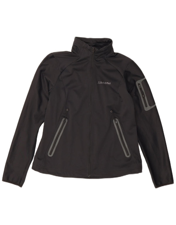 Schoffel ženska gornja jakna trenirke UK 14 veliki crni poliester