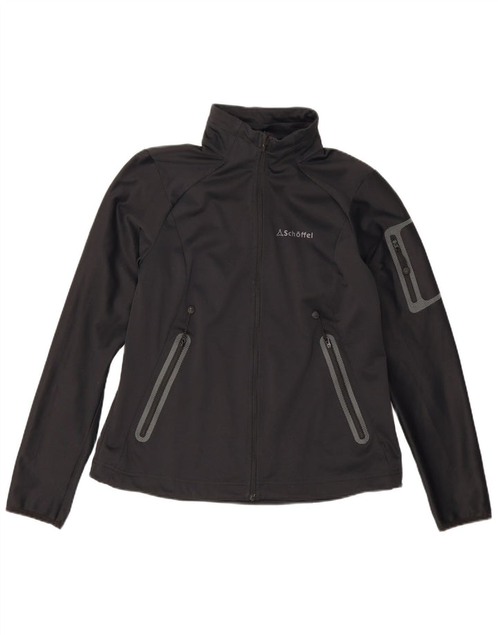 Schoffel ženska gornja jakna trenirke UK 14 veliki crni poliester