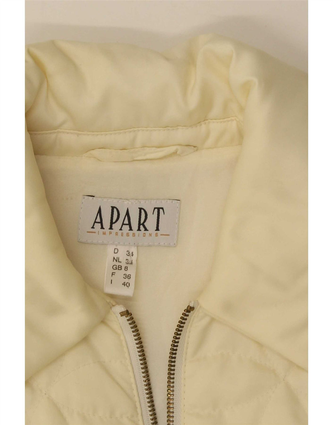 Apart ženski podstavljeni kaput UK 8 Small Yellow
