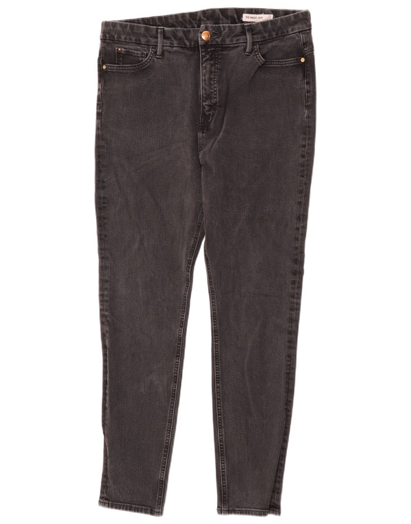 Marks & Spencer Ženske The Magic Skinny Jeans UK 16 Large W34 L28 Crne