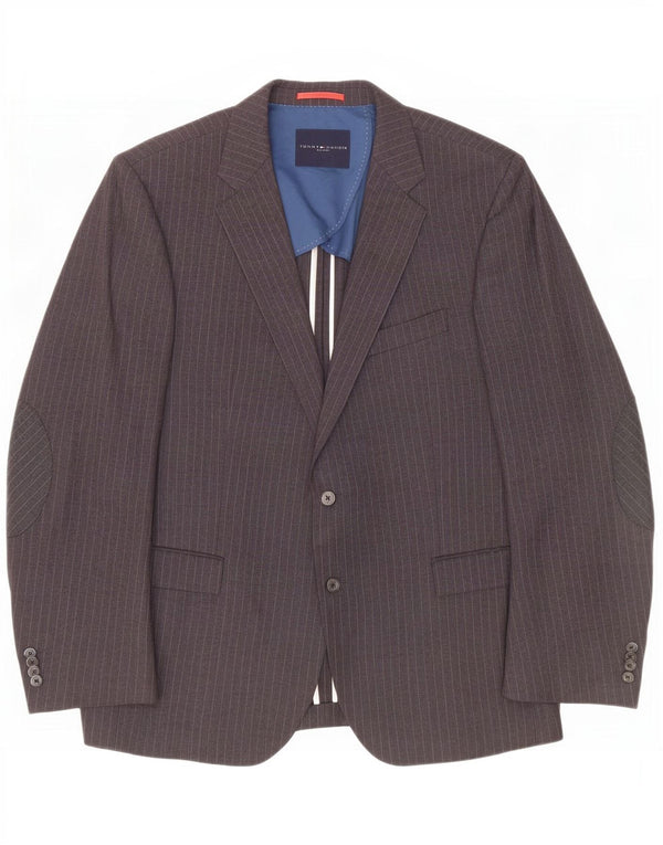 Tommy Hilfiger muška jakna sa 2 gumba IT 56 3XL siva prugasta