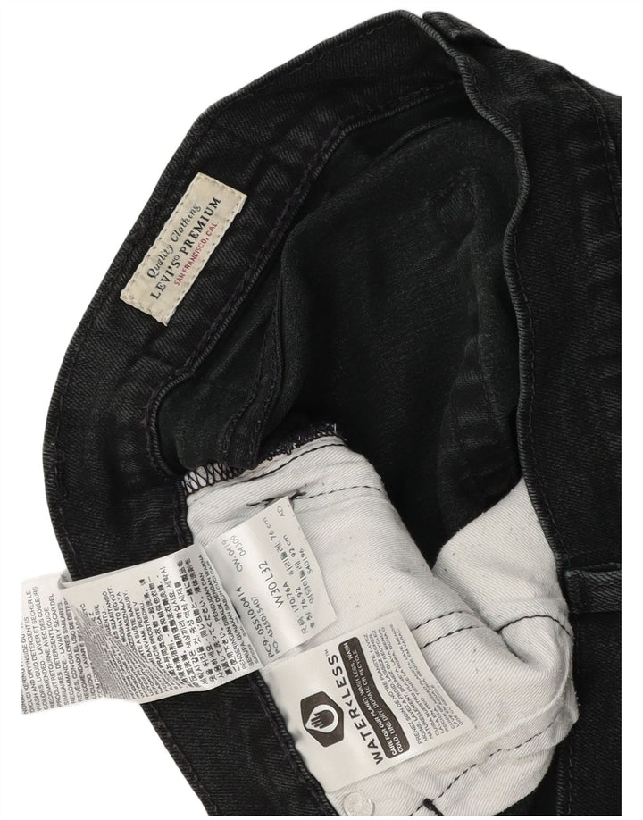 Levi's ženske 511 uske traperice W30 L30 crni pamuk