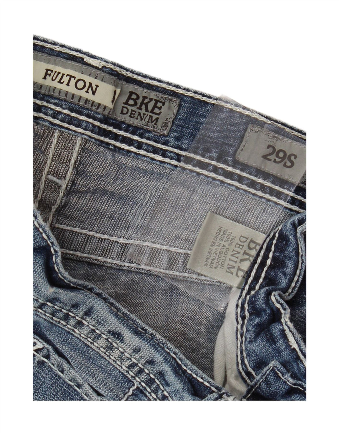 BKE ženske traperice Fulton Bootcut W29 L29 plavi pamuk