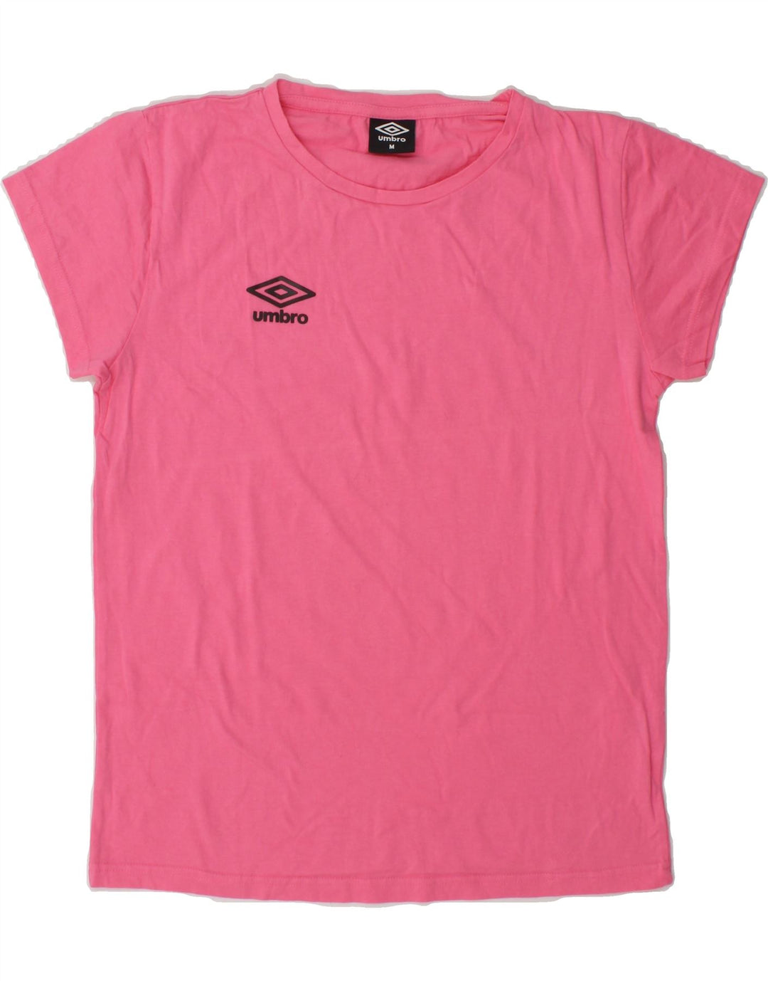 UMBRO Womens T-Shirt Top UK 12 Medium Pink Cotton Vintage Umbro and Second-Hand Umbro from Messina Hembry 