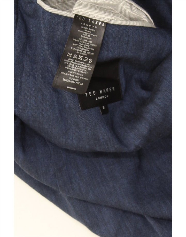 Ted Baker muška jakna sa 3 gumba veličine 6 2XL plavo platno