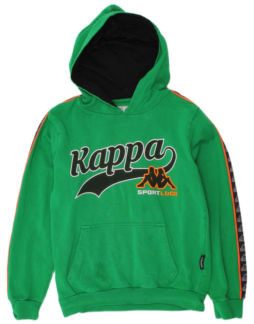 KAPPA Boys Graphic Hoodie Džemper 9-10 godina Green Colourblock Pamuk