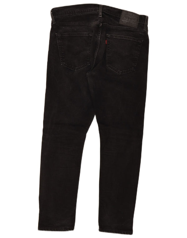 Levi's muške 512 uske sužene traperice W34 L30 crni pamuk