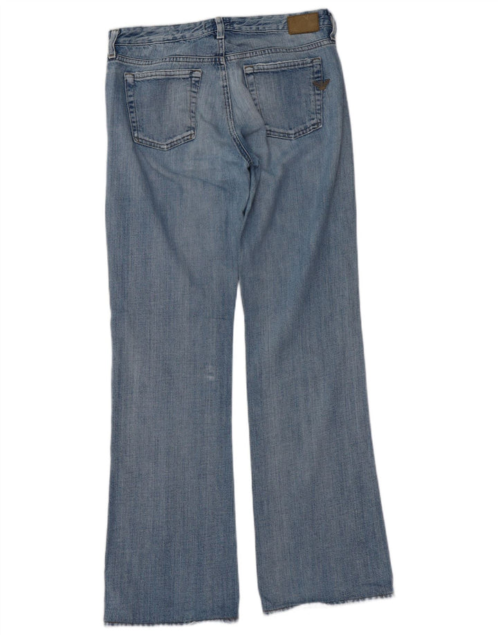 Armani ženske traperice s otkinutim čizmama W29 L32, plavi pamuk