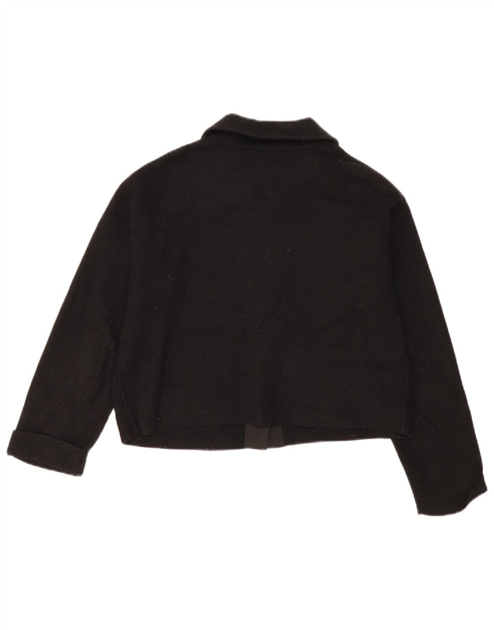 Massimo Dutti ženska kratka velika bolero jakna UK 6 XS crna