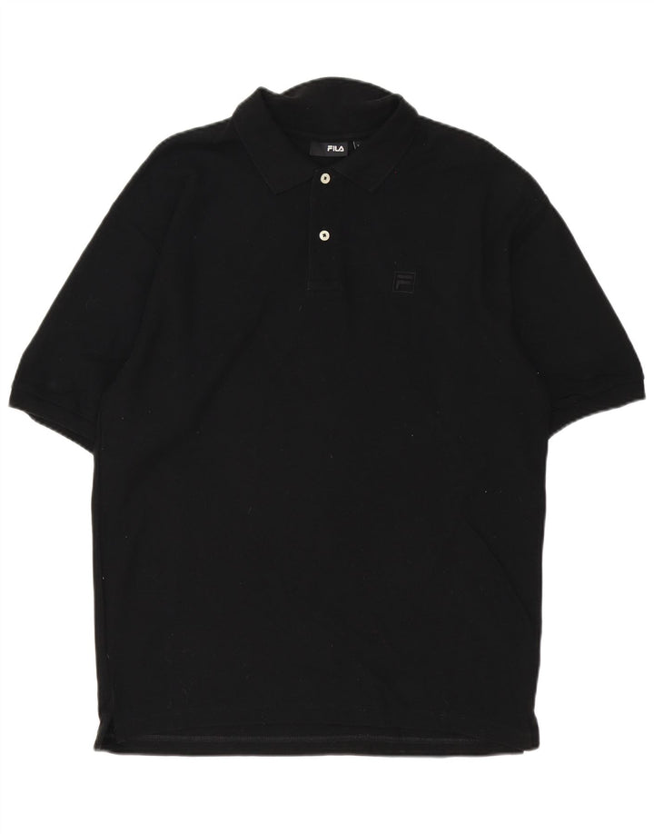 Fila muška polo majica srednje crne pamučne boje