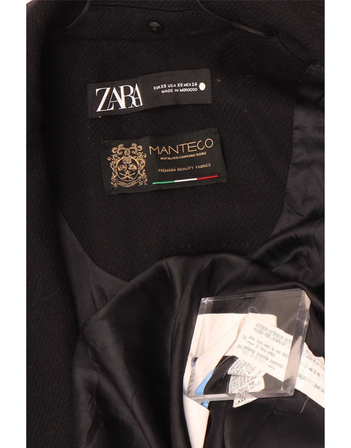 Zara ženski kaput Manteco UK 6 XS crna vuna