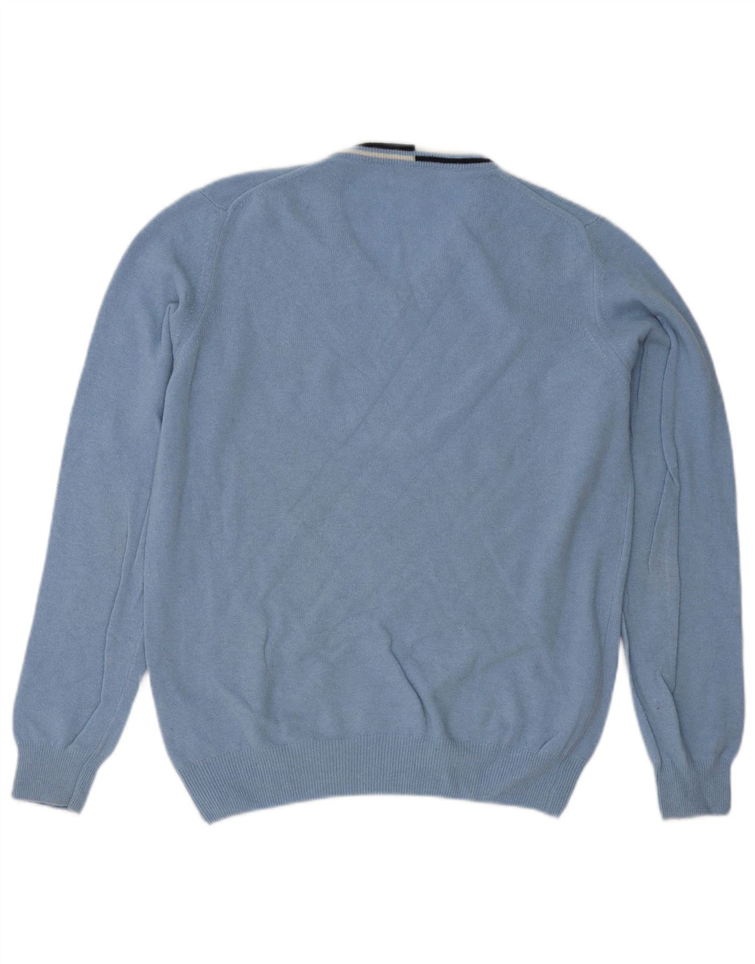 Plavi vuneni pulover Fred Perry za dječake s V-izrezom 15-16 godina