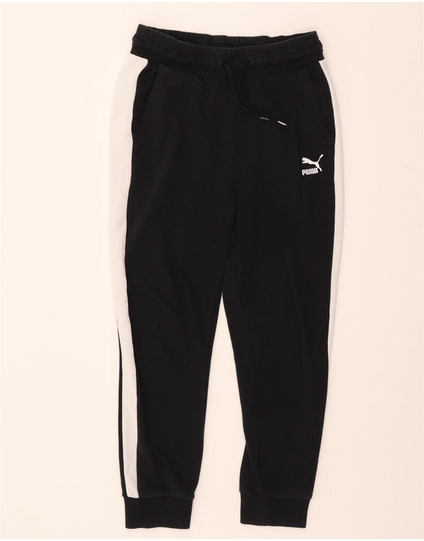 PUMA Ženska trenirka Hlače Joggers UK 6 XS Black Colourblock Pamuk