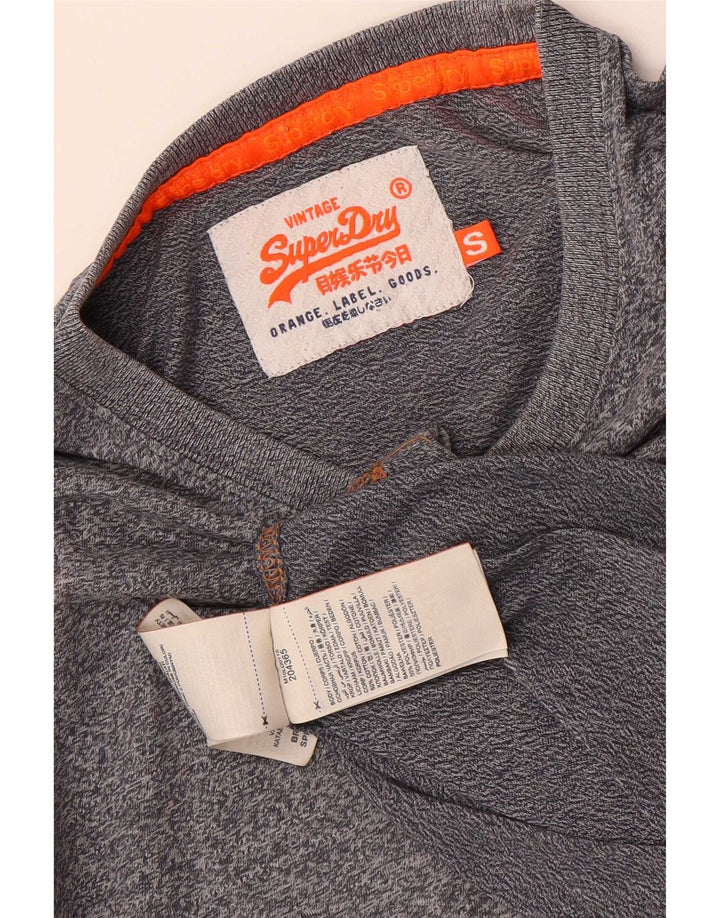 Superdry muška majica kratkih rukava Mali sivi flekasti pamuk