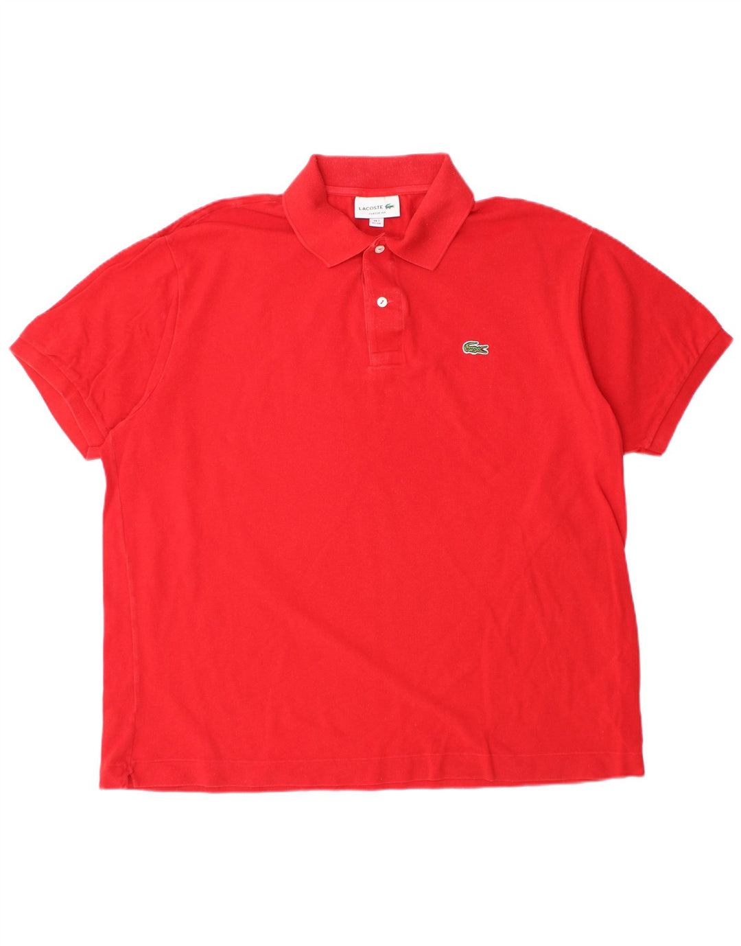 LACOSTE muška klasična polo majica veličine 7 2XL, crveni pamuk
