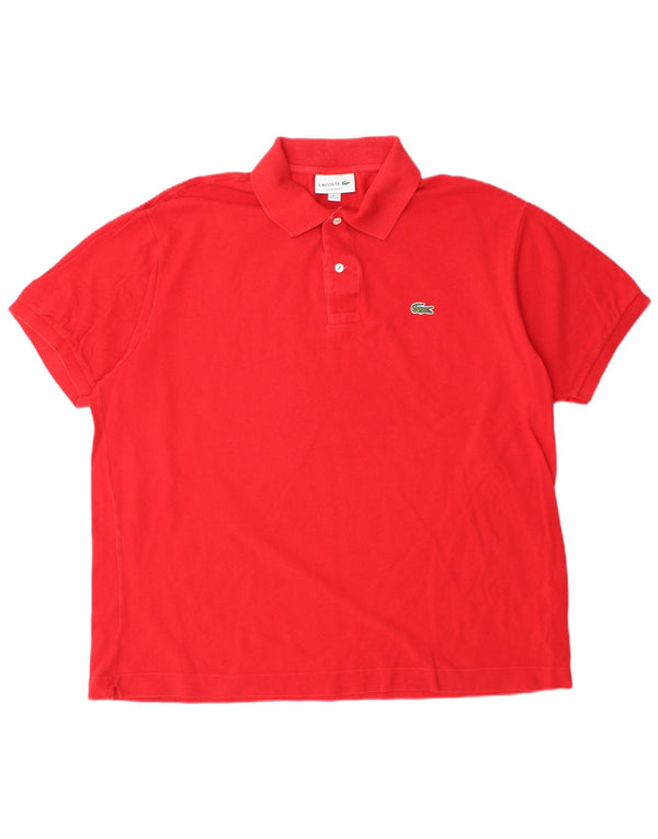 LACOSTE muška klasična polo majica veličine 7 2XL, crveni pamuk