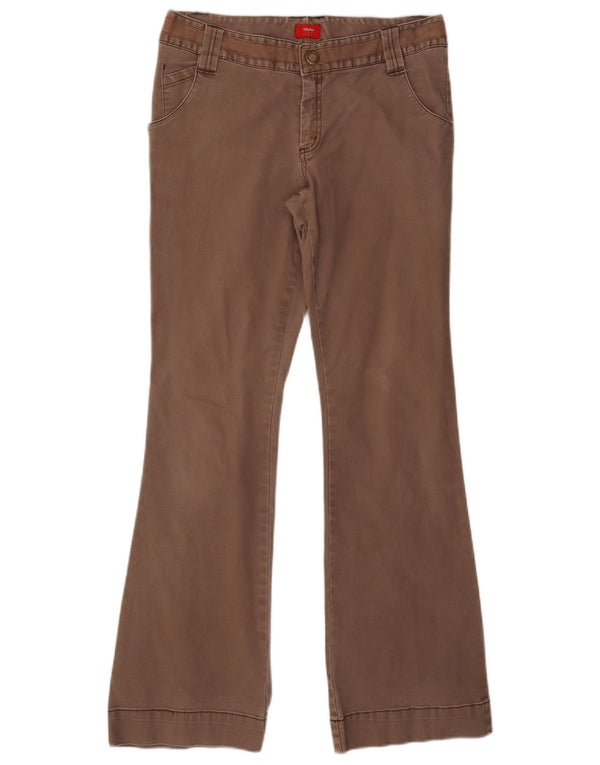 MOSSIMO Ženske bootcut ležerne hlače US 11 Large W32 L31 Smeđi pamuk