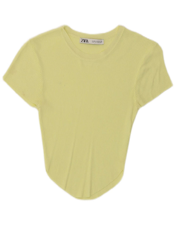 Zara ženska majica kratkih rukava UK 4 XS žuta