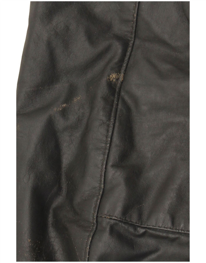 VINTAGE muška kožna jakna UK 40 velika siva koža