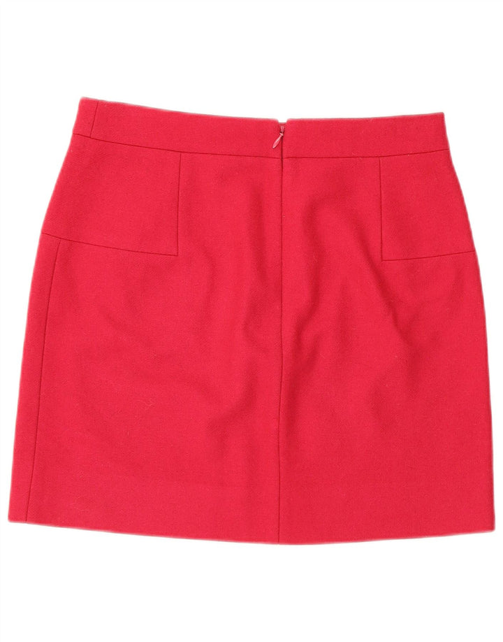 J. Crew ženska mini suknja US 2 XS W28 ružičasta vuna