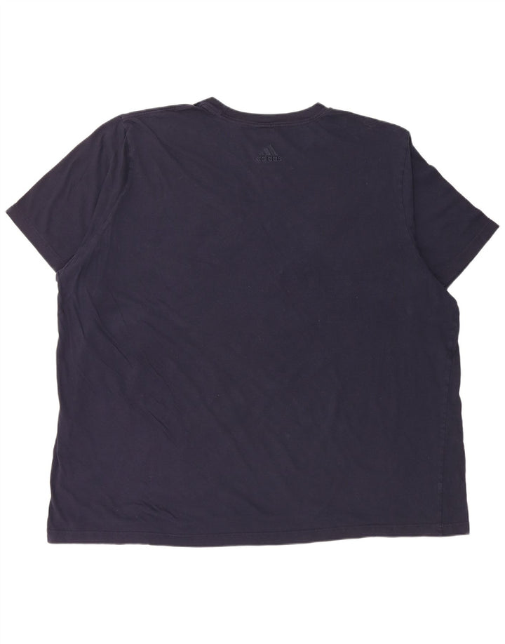 ADIDAS muška majica kratkih rukava s grafičkim motivima 3XL tamnoplavi pamuk