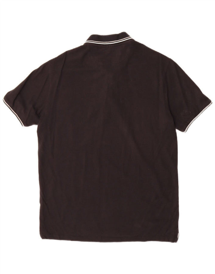 CHAMPION Mens Polo Shirt Medium Black