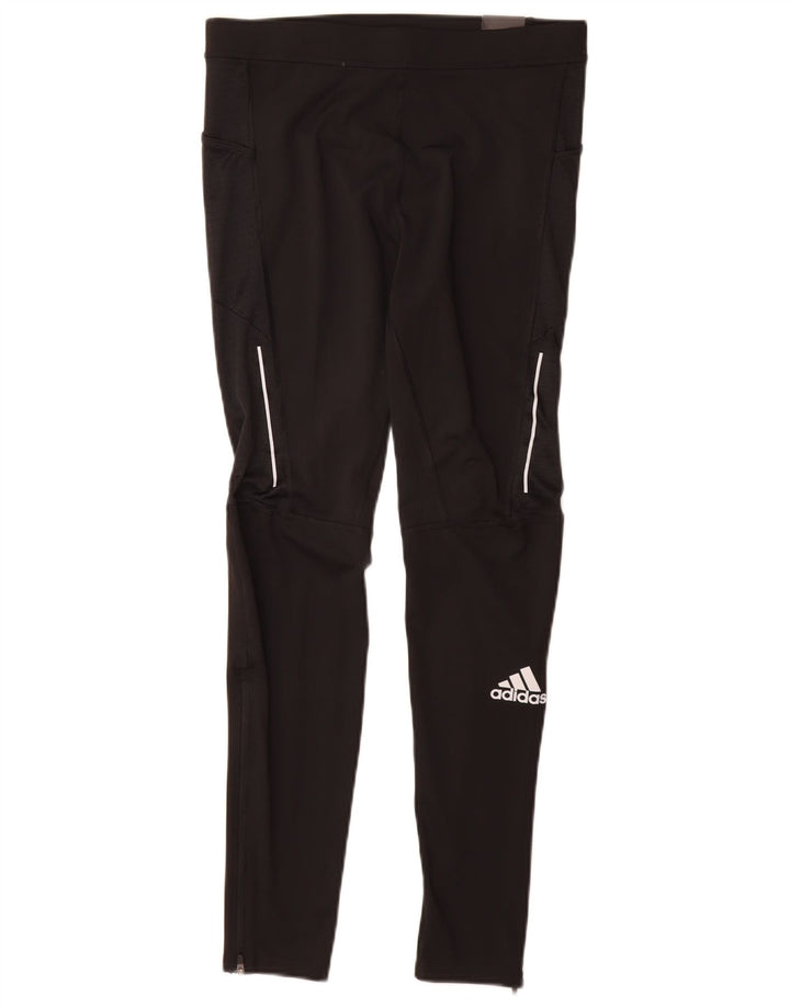 Adidas ženske Aeroready tajice UK 12 Srednje crni poliester
