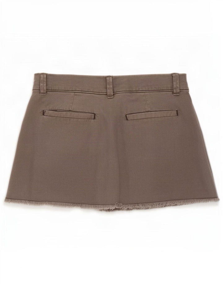 Pull & Bear ženska mini suknja mala W28 sivi pamuk