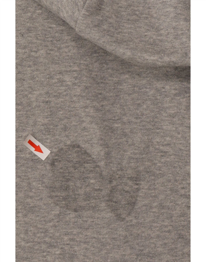 NIKE muška majica s kapuljačom širokog kroja, srednje sivi pamuk