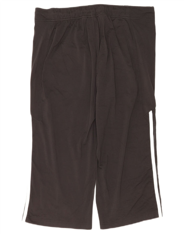 Adidas Ženske Capri Trenirke Hlače UK 14 Veliki crni poliester