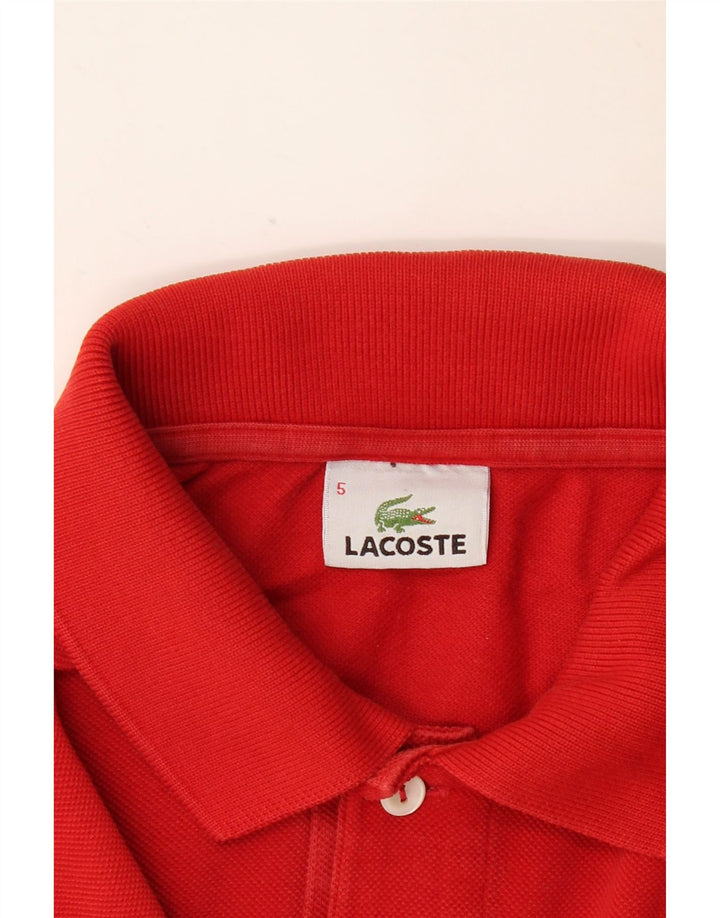 LACOSTE muška polo majica veličine 5, veliki crveni pamuk