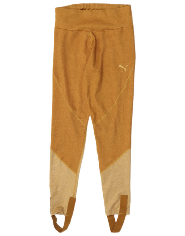 Puma ženske tajice sa stremenom UK 14 Large Yellow Colourblock poliester
