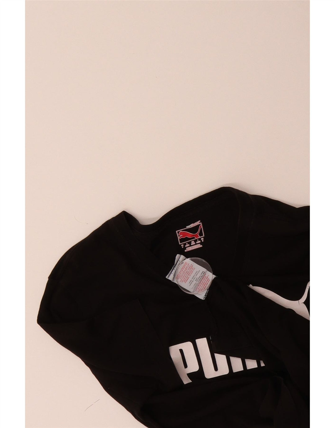 PUMA Mens Graphic T-Shirt Top Small Black Cotton Vintage Puma and Second-Hand Puma from Messina Hembry 