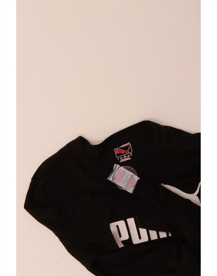 PUMA Mens Graphic T-Shirt Top Small Black Cotton Vintage Puma and Second-Hand Puma from Messina Hembry 
