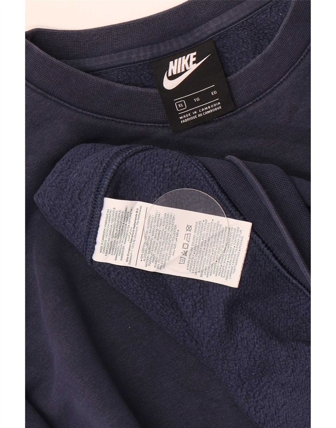 Nike muški džemper XL tamnoplavi pamuk