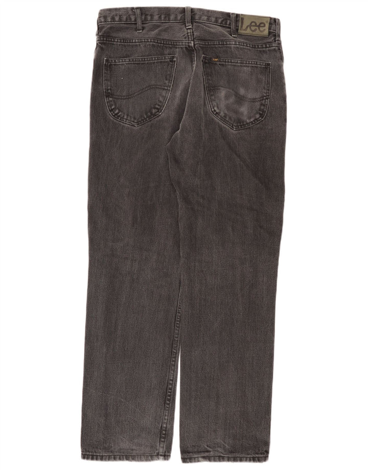 Lee Mens Brooklyn Straight Jeans W34 L30 Sivi pamuk