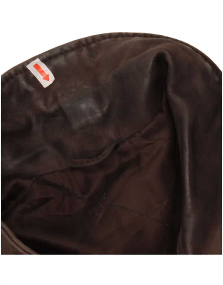 VINTAGE muška kožna jakna UK 36 Mala smeđa koža