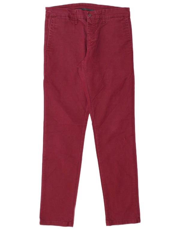 CARHARTT Ženske uske chino hlače W31 L30 Bordo pamuk