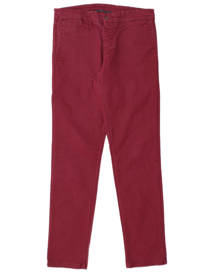 CARHARTT Ženske uske chino hlače W31 L30 Bordo pamuk