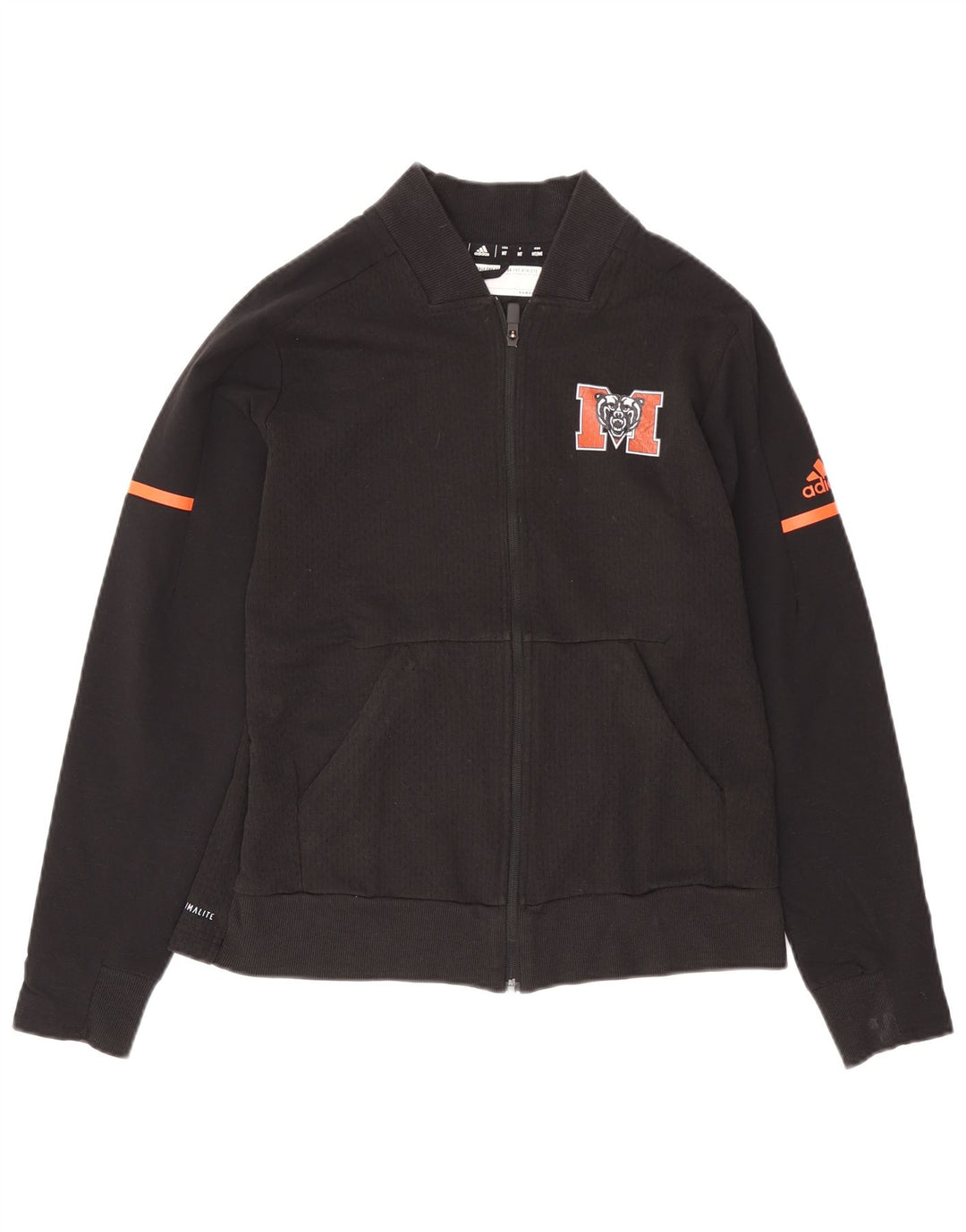 ADIDAS ženska trenirka Climalite Graphic Gornja jakna UK 12/14 srednje crna