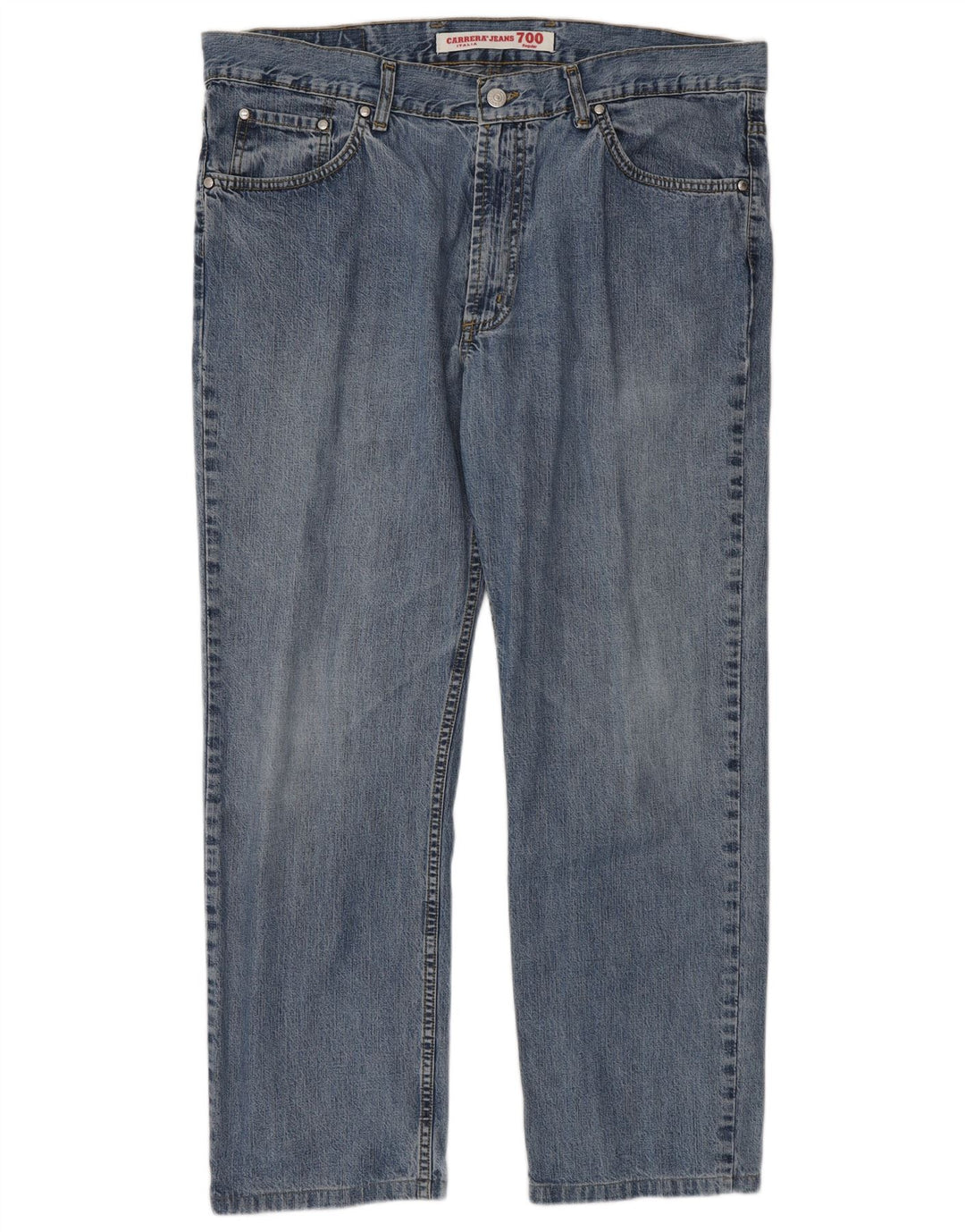 Carrera Mens 700 Regular Straight Jeans W38 L28 Plavi pamuk
