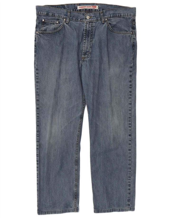 Carrera Mens 700 Regular Straight Jeans W38 L28 Plavi pamuk