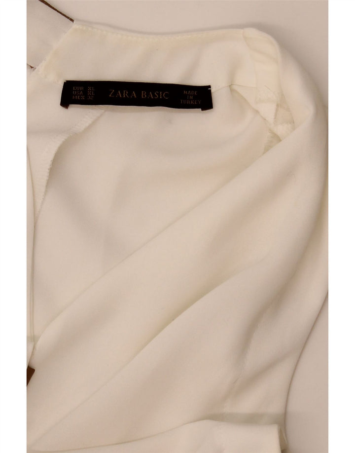 Zara ženski gornji dio bluze bez rukava UK 18 XL bijeli